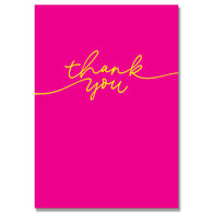 Pink Thank You Card